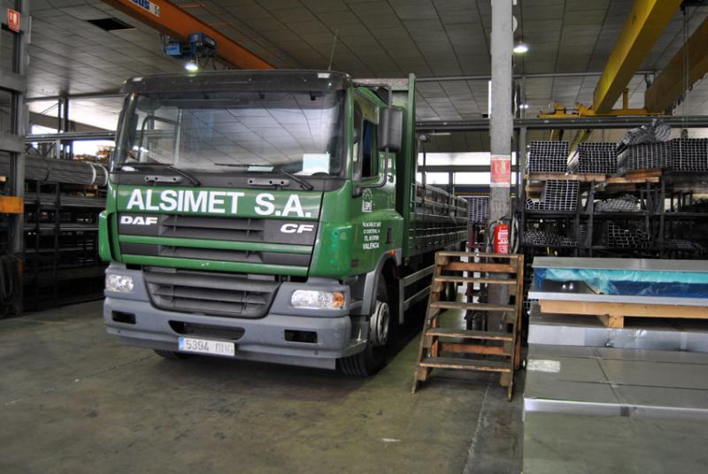 Logística del almacén de Alsimet