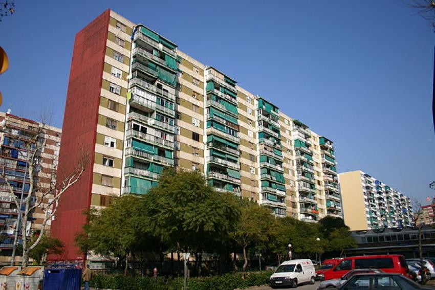 Edificio residencial en Hospitalet, Cataluña.     