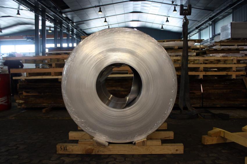 Bobina de cinta de aluminio en Alsimet
