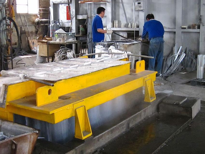Colada continua de aluminio