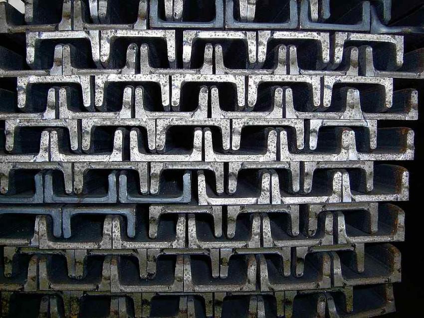 Perfil de hierro estructural para la construcción